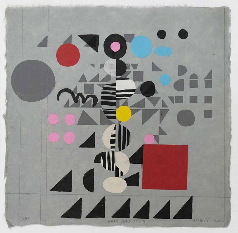 Maja-Maljevic, Nuts-and-Bolts-Silkscreen with Monotype and