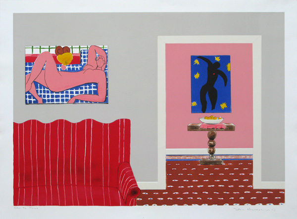 Sam Nhlengethwa - Tribute to Matisse