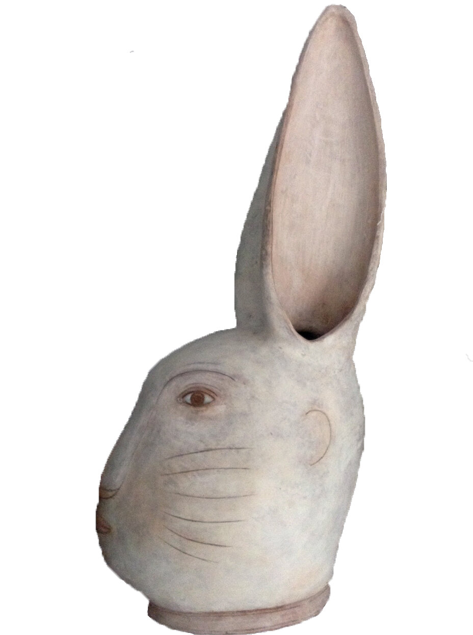 Leora Lewis  Rabbit, Handbuilt  Sculpture