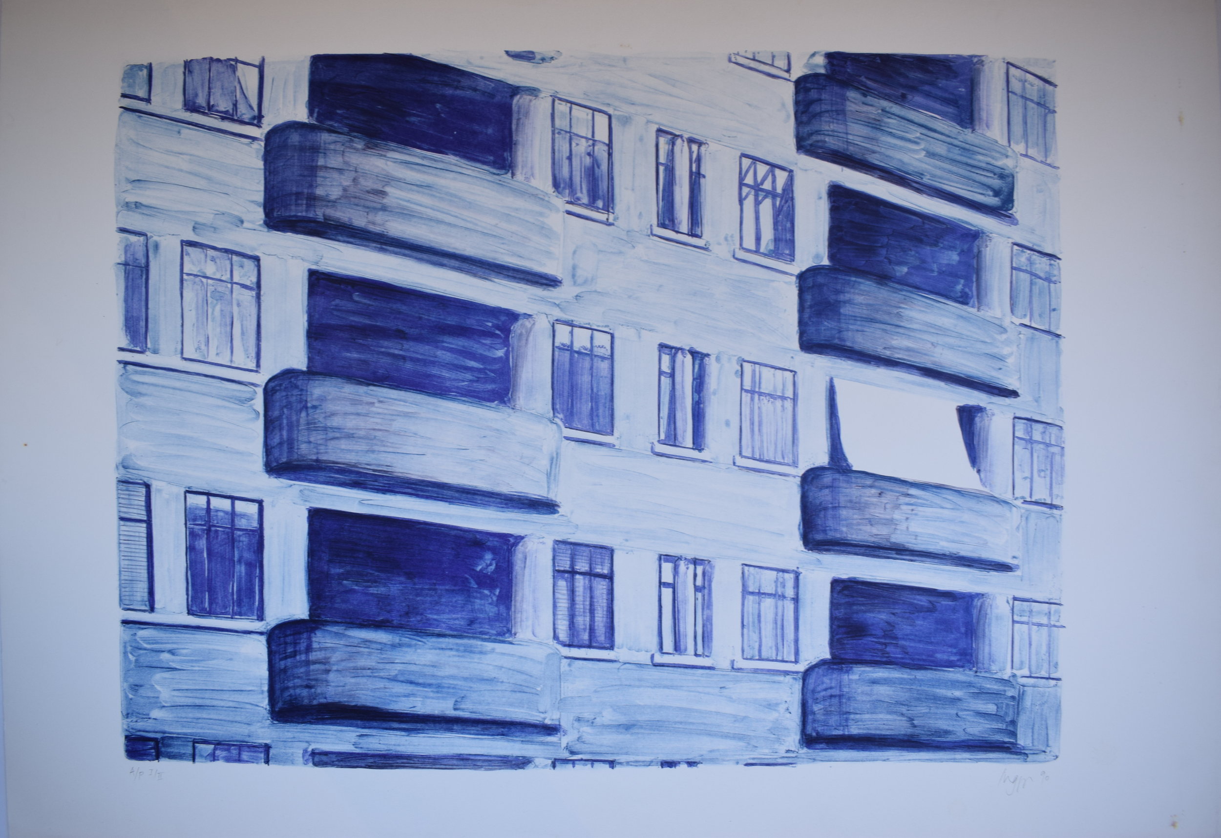 Stephen Inggs - Untilted Blue flats -  - AP IofII