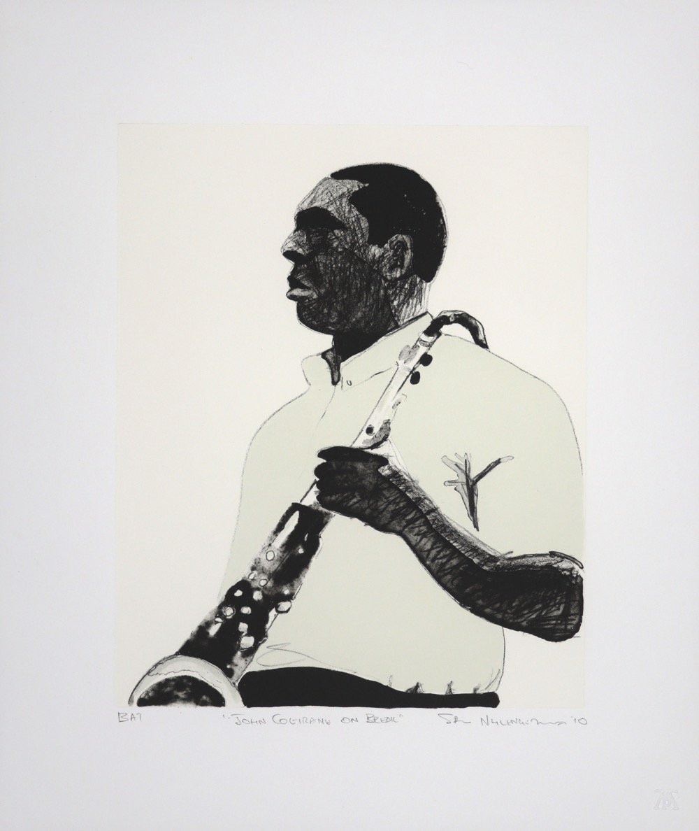 Sam-Nhlengethwa-Jazz-s-Coltrane-On-Break