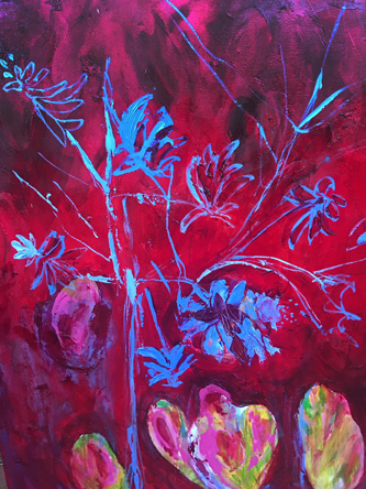 Erethryna-11,-Oil-on-Canvas,-,-Brownwen-Findlay