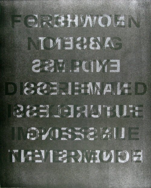 Willem Boshoff, Lost In Dark II,  & Relief Print