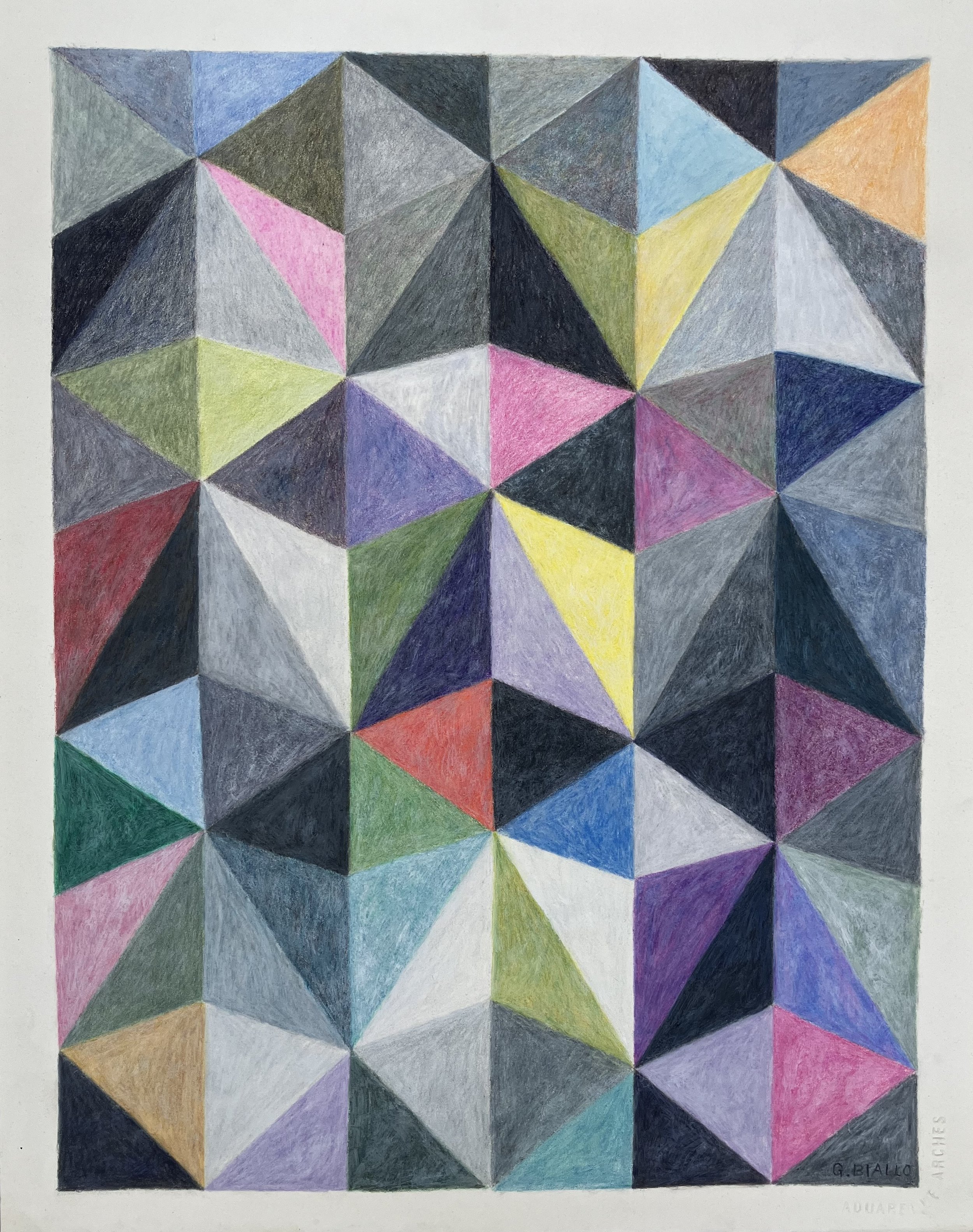 Giovanna Biallo, Darkness Visible, Gouche &  on Paper