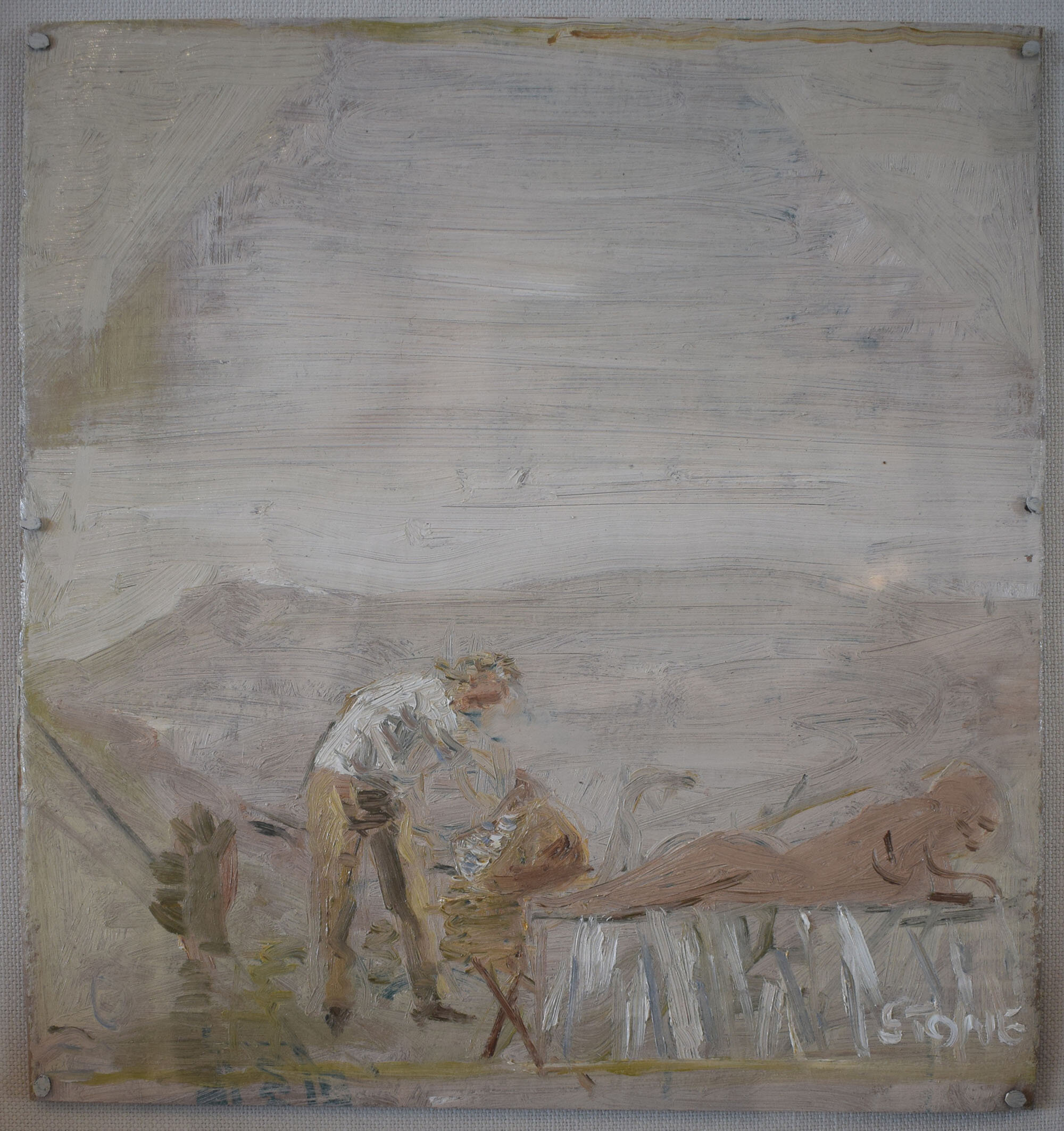 Simon Stone - Life in the Veldt, Oil on Cardboard on Canvas Board