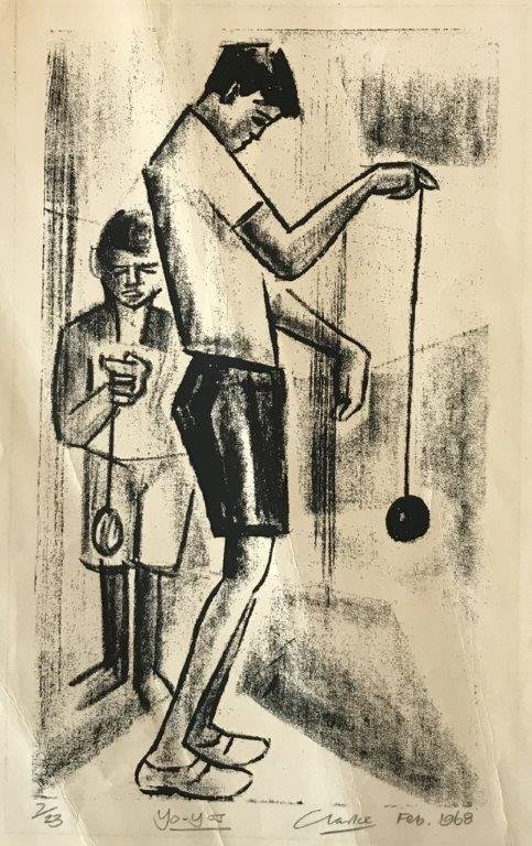 Peter Clarke, Serigraph, Yo-Yo, 1968