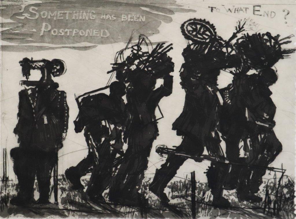 William Kentridge - Something Has Been Postponed -  -  - 2019, Edition of 40