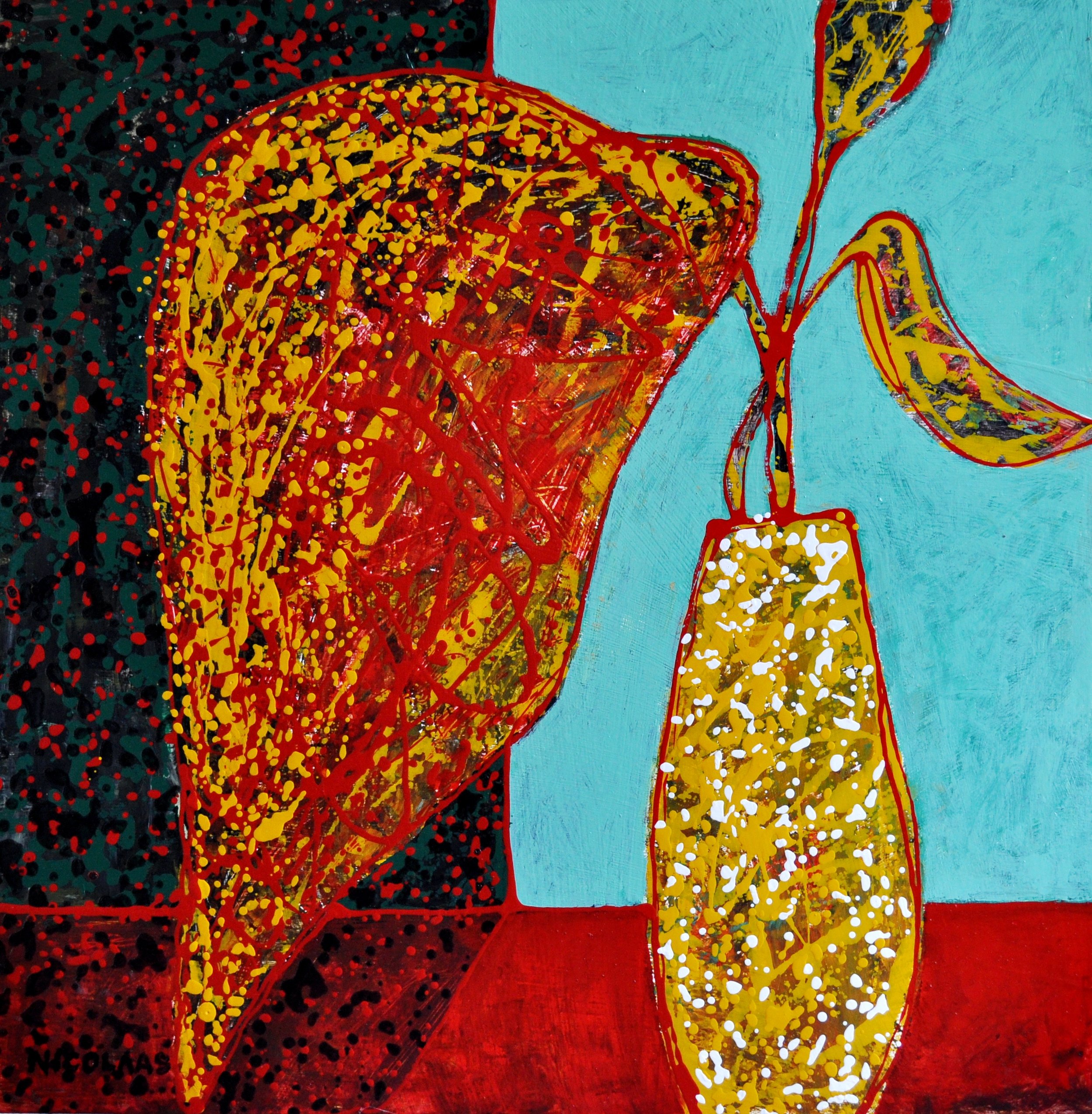 Nicolaas Maritz - Big Leaf Autumnale 2018, Enamel on Board