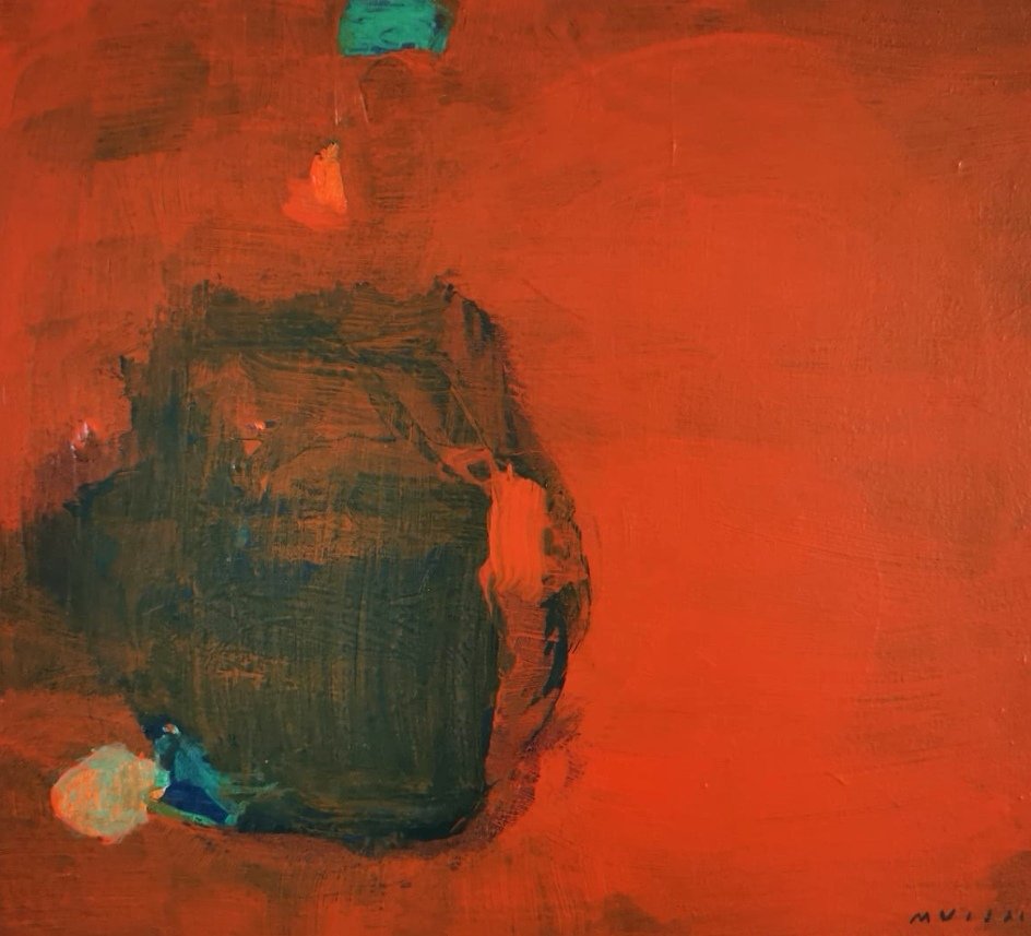 Mary Visser - Orange Tabletop,  on Canvas